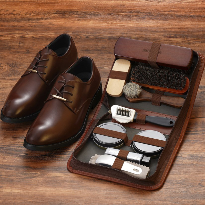 Sneaker Cleaning Kit - HorseHair Shoe Brush Set Leather Care