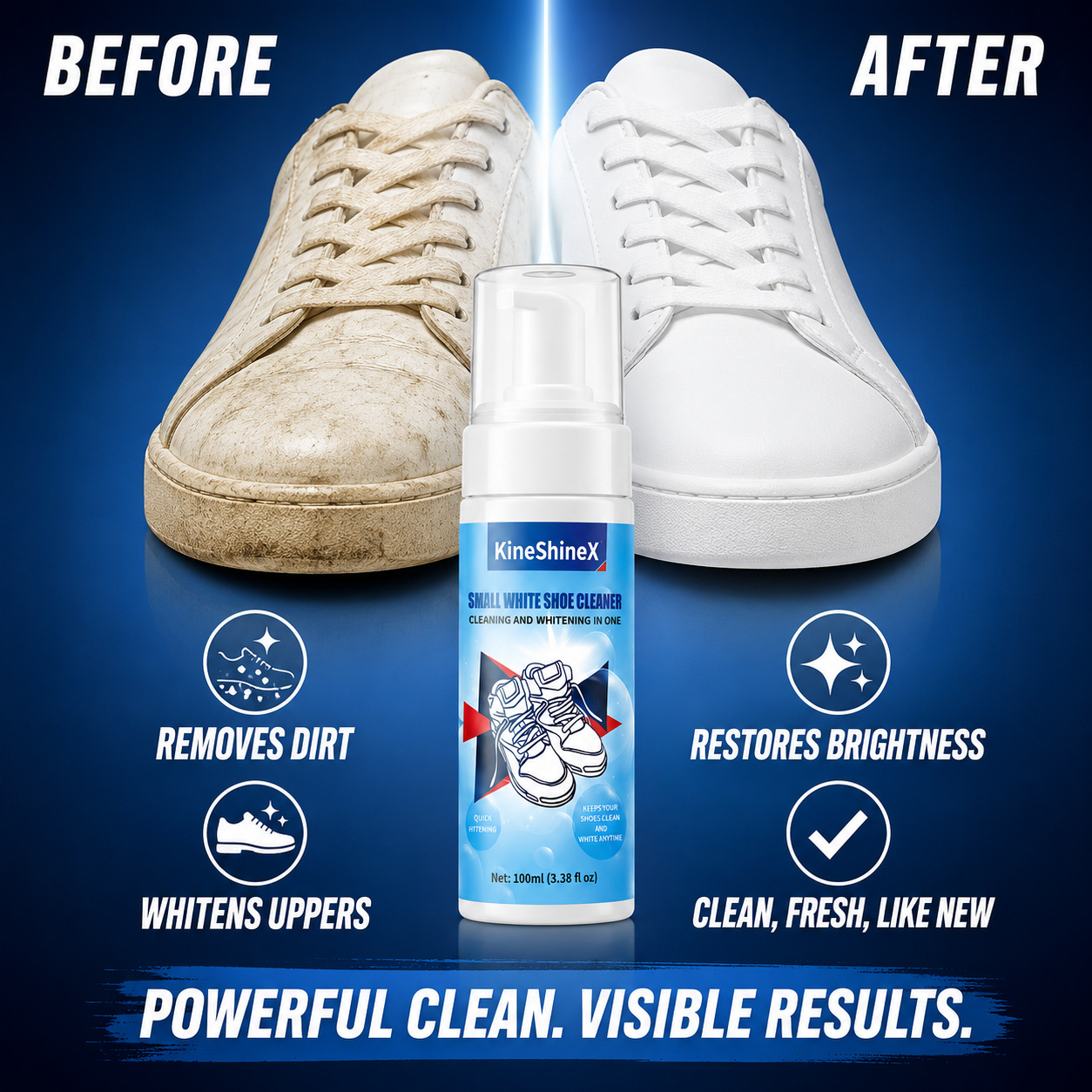 Sneaker Cleaning Kit - Gihen Shoe Cleaner Kits Water-Free Foam